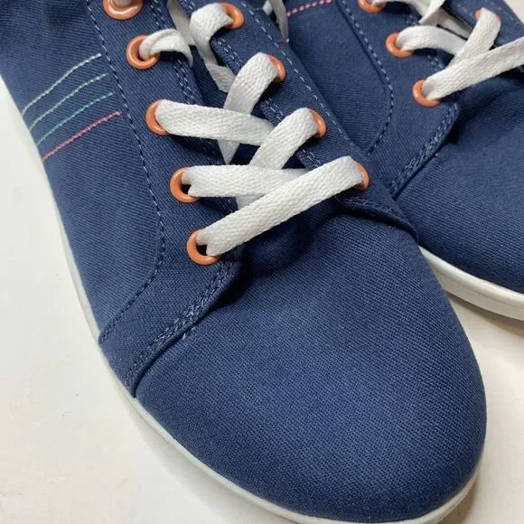 Vionic Beach Stinson Navy Blue Sneakers - Picture 3 of 10